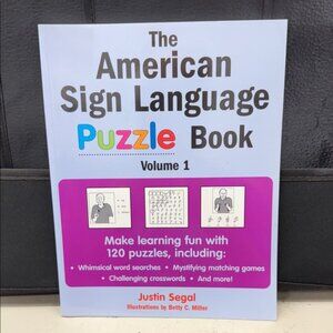 American Sign Language Puzzle Book Volume 1